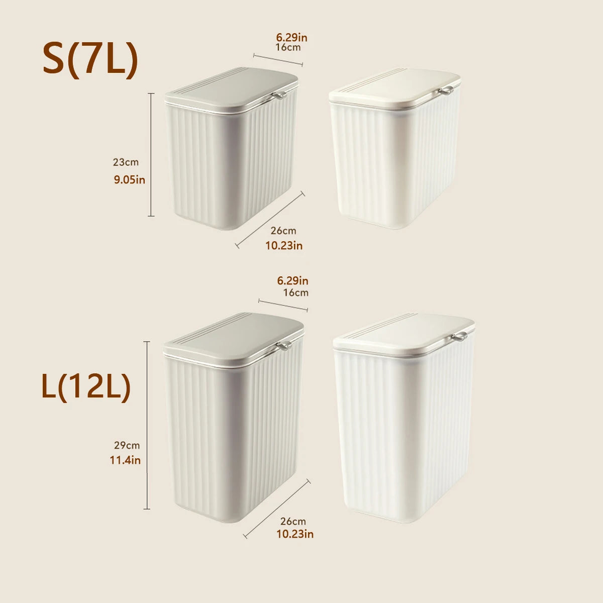 Wall-mounted Trash Can, Household Kitchen Waste Storage Bin