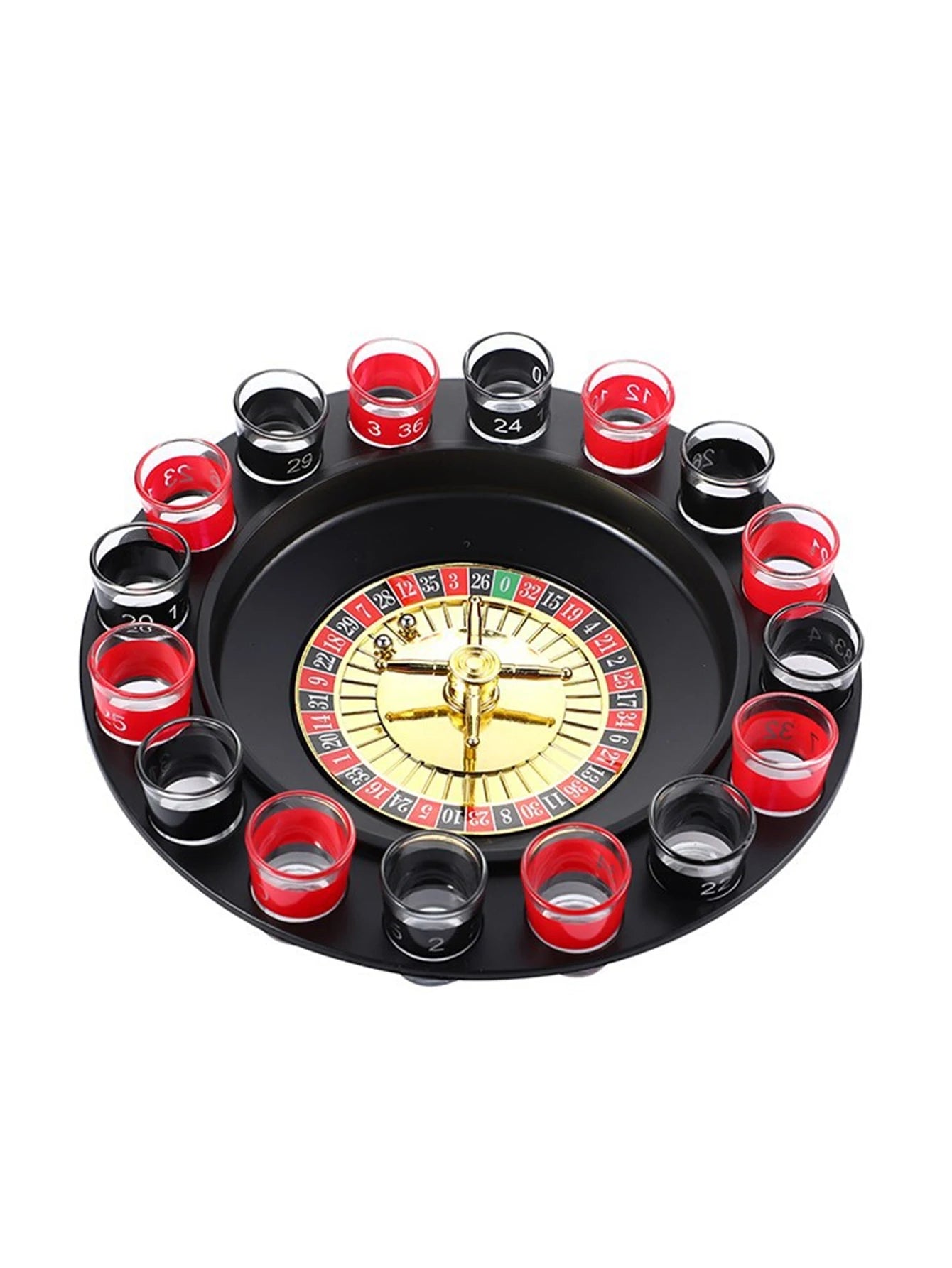 Get the Party Rolling: 16-Shot Russian Roulette Drinking Game Set