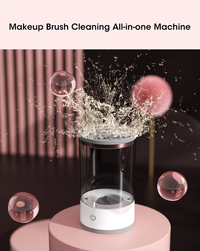 Sparkling Clean Brushes: USB 3-in-1 Electric Makeup Brush Cleaner