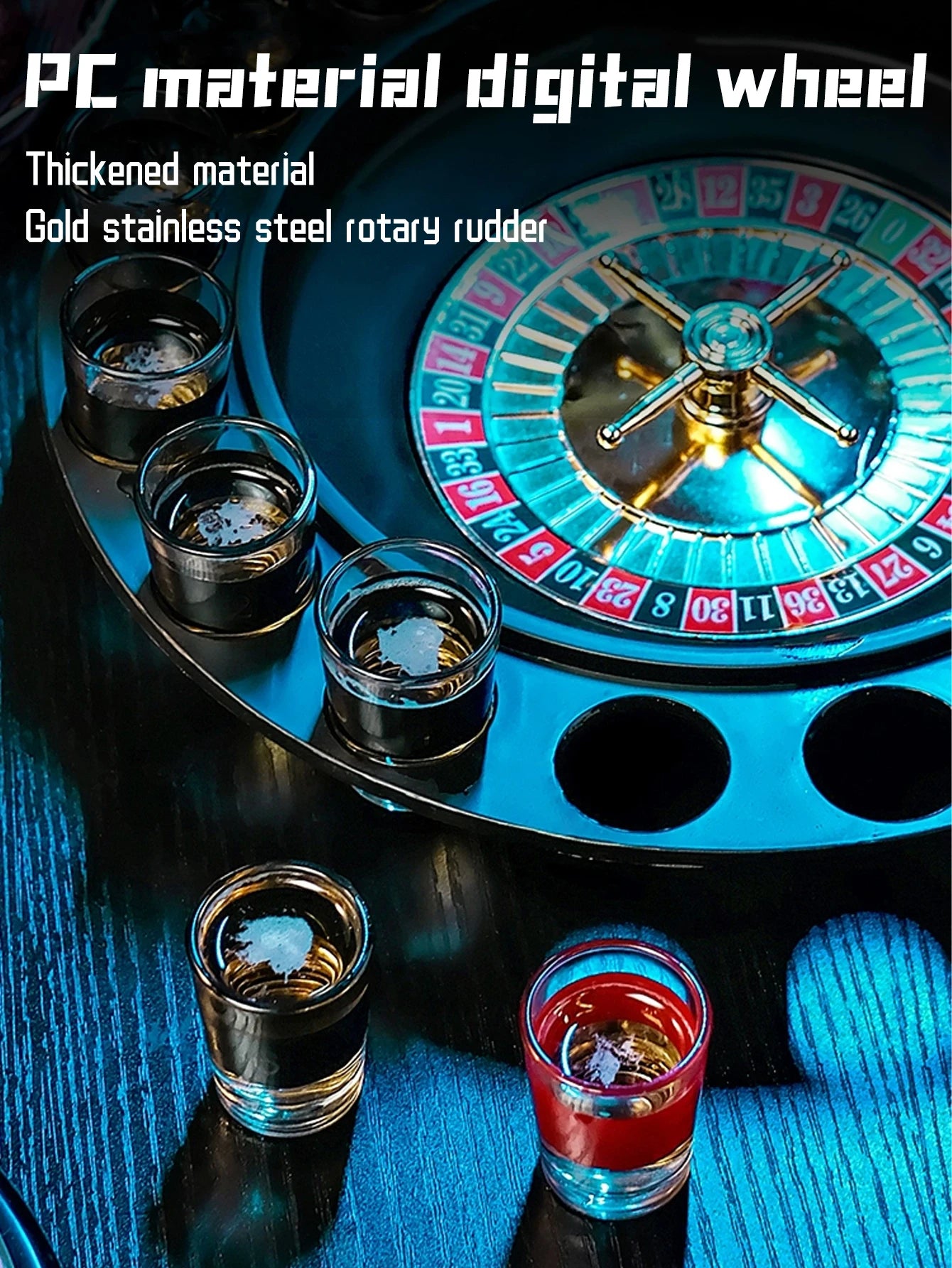 Get the Party Rolling: 16-Shot Russian Roulette Drinking Game Set