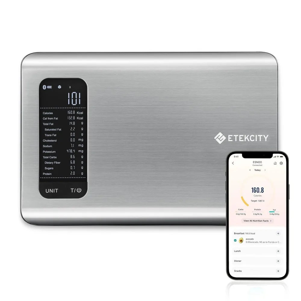 SmartScale Pro – Accurate Digital Grams and Ounces with Smart Nutrition App for Better Health and Multipurpose Kitchen Use