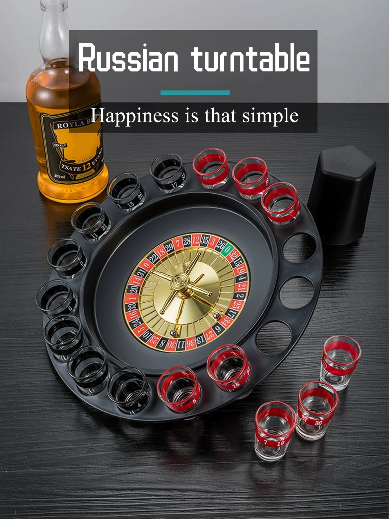 Get the Party Rolling: 16-Shot Russian Roulette Drinking Game Set