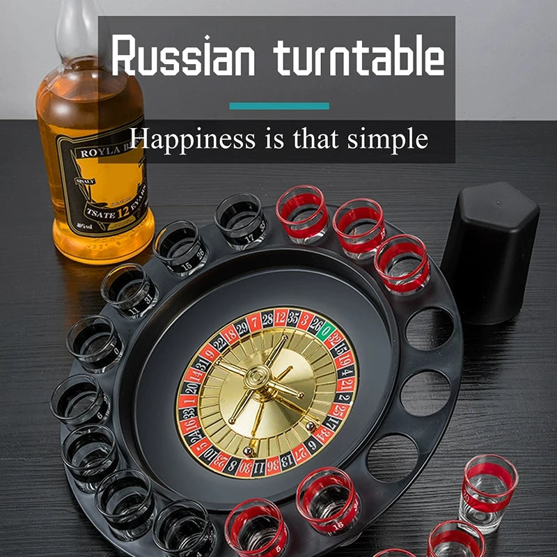 Get the Party Rolling: 16-Shot Russian Roulette Drinking Game Set