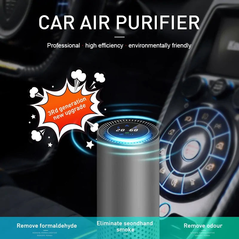 AuraClean Infrared Car Air Purifier – Advanced Odor and Air Freshening